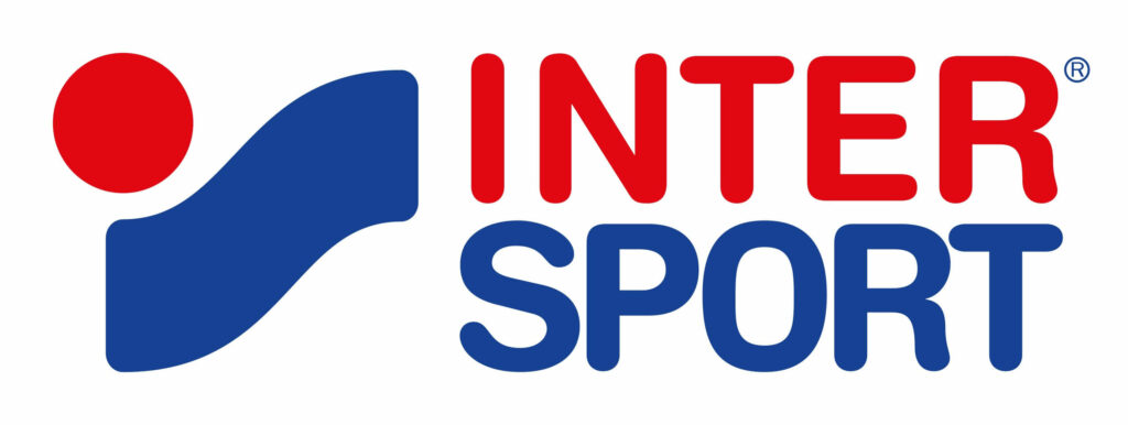 LOGO intersport, entreprise reconnue pour être le leader du marché de vêtements de sport principalement